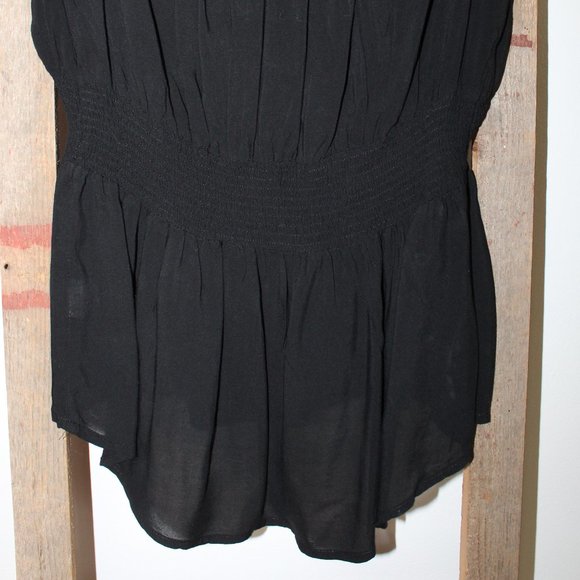 a.n.a. A New Approach Smocked Crochet Tank Top Blouse - Picture 5 of 13